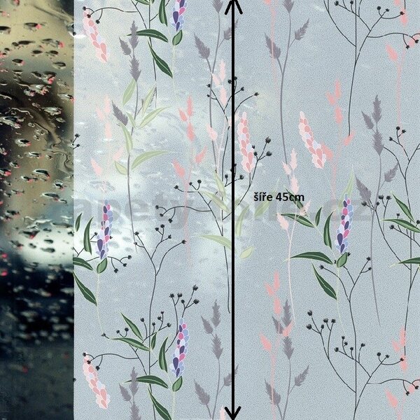 Statické tapety 45 cm x 15 m GEKKOFIX 14045 WILD FLOWERS