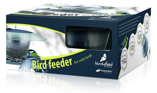 Prosperplast Kŕmidlo pre vtáčiky Birdie 29,4 cm sivý kameň
