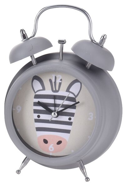 Detské stolné hodiny Zebra, viacfarebná