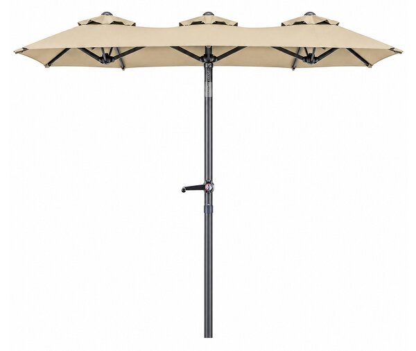 Linder Exclusiv Záhradný slnečník 300x150x220 cm Béžový