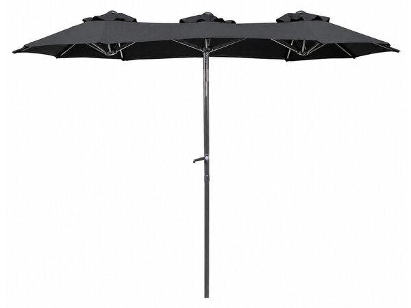 Linder Exclusiv Záhradný slnečník 300x150x220 cm Tmavo sivý