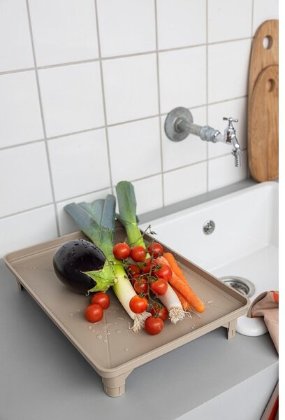 Béžový dvojposchodový odkvapkávač 42x29 cm Dry-It – Mette Ditmer Denmark