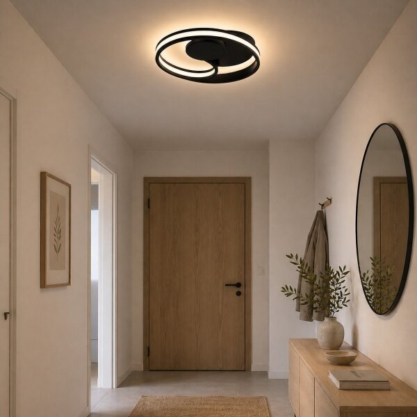 Brilliant - LED stropné svietidlo REVOLA LED/33W/230V pr. 40 cm čierne