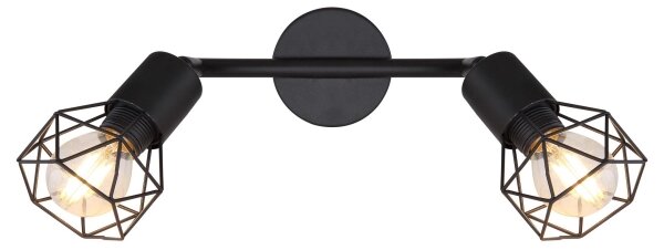 Globo - LED Bodové svietidlo XARA 2xE14/6W/230V čierna