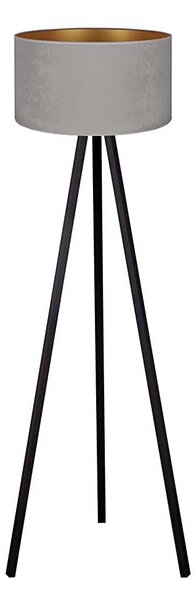 Brilagi - Stojacia lampa VELVET 1xE27/60W/230V wenge/šedá