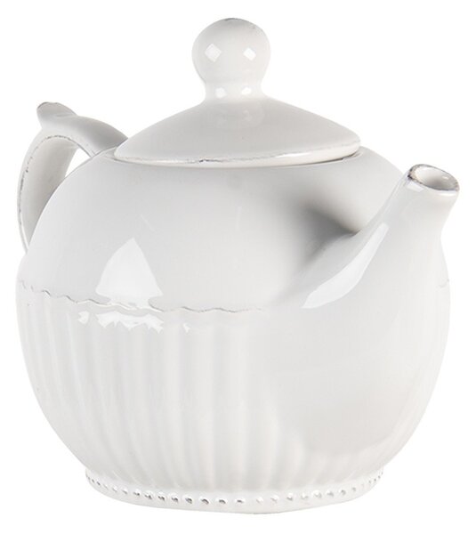 Krémová kanvica Pure Line - 21*13*14 cm / 0.75L - Clayre & Eef