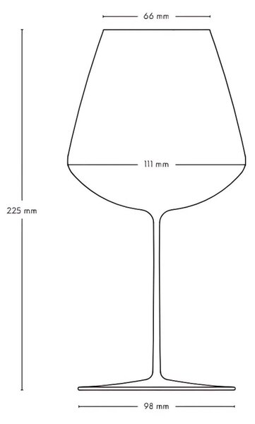 NUDE Glass Stem Zero Pohár na červené víno Elegant Medium 650 ml