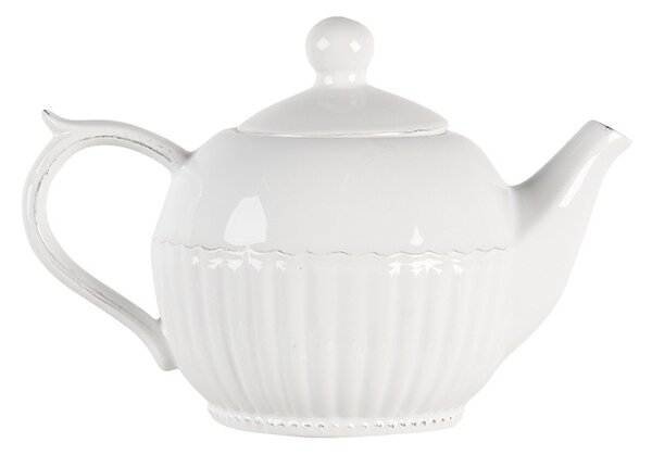 Krémová kanvica Pure Line - 21*13*14 cm / 0.75L - Clayre & Eef