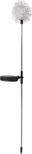 Arti Casa solárne záhradné osvetlenie Ø8cm - Solárna lampa do záhrady so zemným hrotom a teplým bielym svetlom - výdrž batérie 6-8 hodín - certifikát IP44 - nerezová oceľ