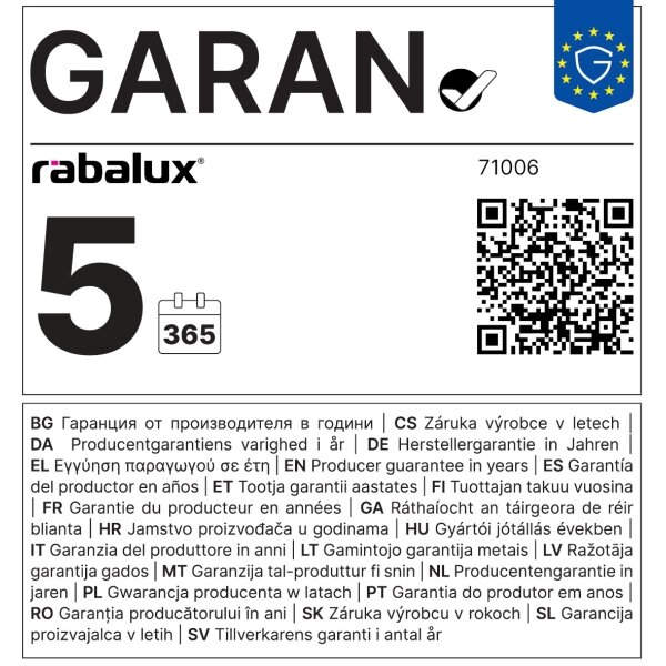 Rabalux 71006 - LED stmievateľné stropné svietidlo SOTIRIS LED/47W/230V + diaľkové ovládanie