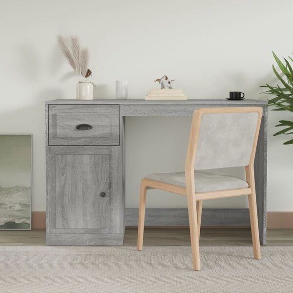 Maison Exclusive - písací stôl so zásuvkou, sivá farba Sonoma, 115 x 50 x 75 cm
