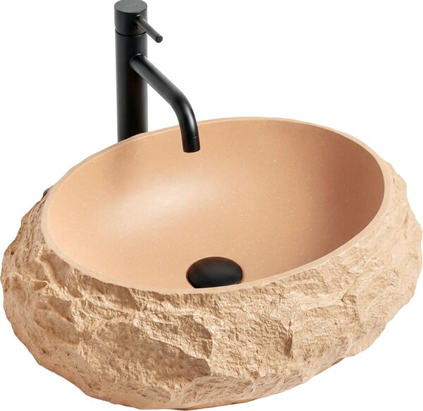 Umývadlo Na Dosku Rea Mika Light Terracotta Beige