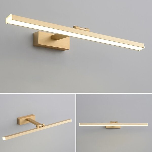 TooLight Kúpeľňové LED svietidlo APP835-1W 80 cm zlaté/neutrálna biela