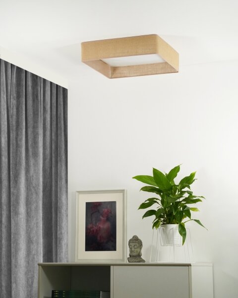 Brilagi - LED stmievateľné svietidlo VELVET SQUARE LED/24W/230V + diaľkový ovládač hnedé