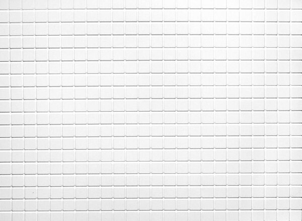Obkladové panely 3D PVC 06, rozmer 440 x 580 mm, mozaika biela matná, IMPOL TRADE