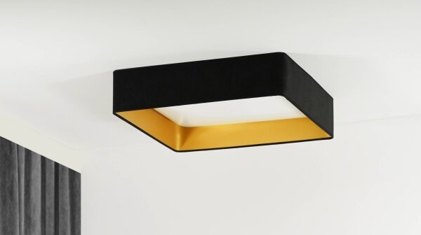 Brilagi-LED Stmievateľné svietidlo VELVET SQUARE LED/36W/230V Wi-Fi Tuya+DO čierna