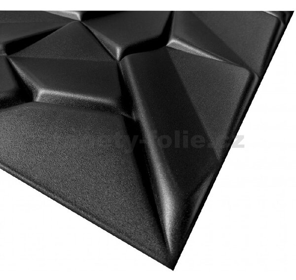 Stropné panely 3D XPS 0033, rozmer 50 cm x 50 cm, MERKUR čierny, IMPOL TRADE