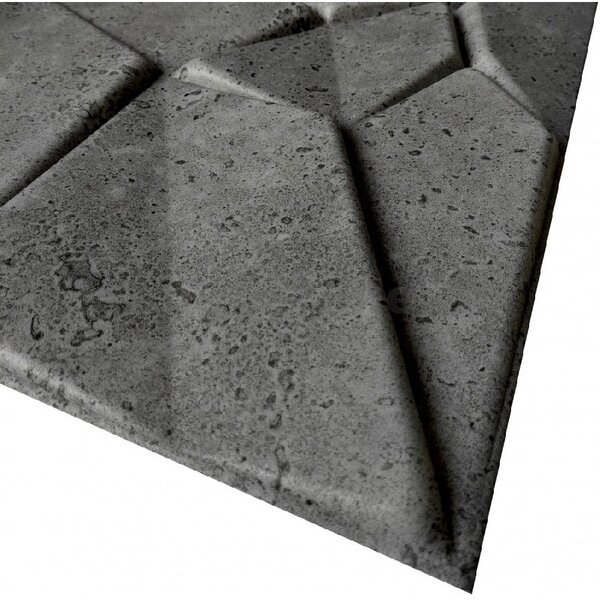 Stropné panely 3D XPS 0032, rozmer 50 cm x 50 cm, MERKUR sivý, IMPOL TRADE