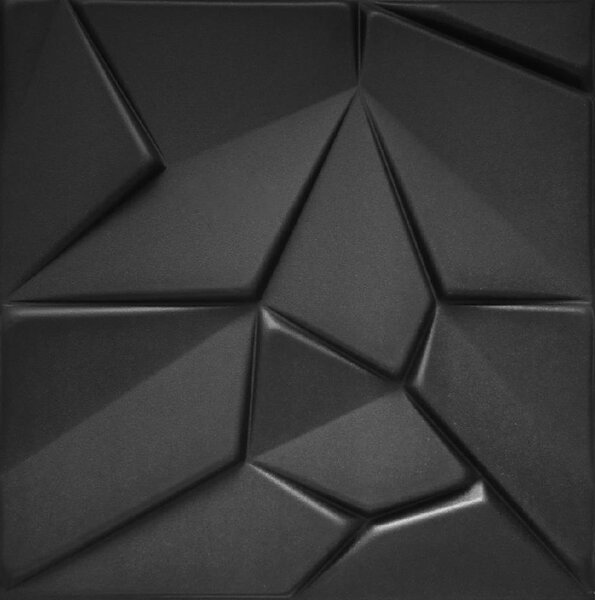 Stropné panely 3D XPS 0033, cena za kus, rozmer 50 cm x 50 cm, MERKUR čierny, IMPOL TRADE