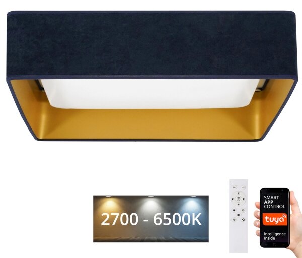 Brilagi-LED Stmievateľné svietidlo VELVET SQUARE LED/36W/230V Wi-Fi Tuya+DO tm. mod
