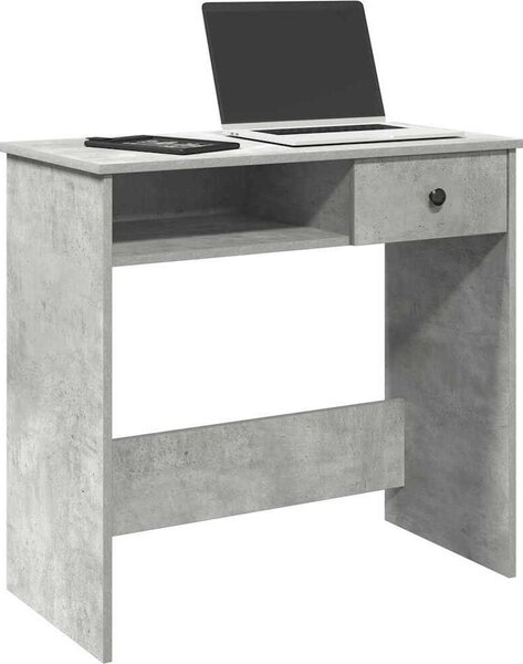 Maison Exclusive - písací stôl betónovo sivý 80x40x75 cm drevený materiál