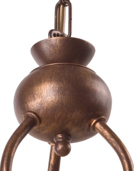 Brilagi - LED Luster na reťazi ANTICO 3xE27/60W/230V bronz patina
