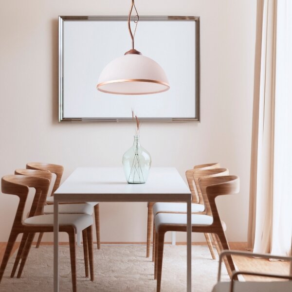 Brilagi - LED Luster na tyči ANTICO 1xE27/60W/230V bronz patina