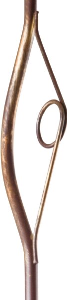Brilagi - LED Luster na tyči ANTICO 1xE27/60W/230V bronz patina