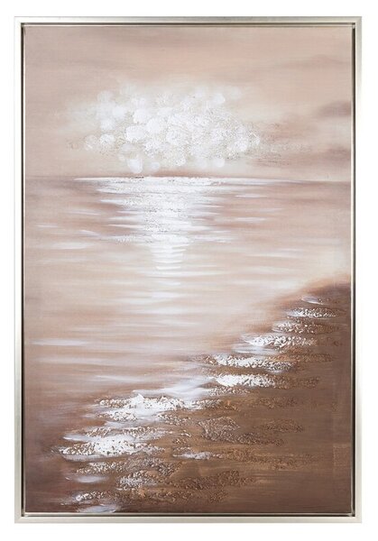 Dekorstudio Dekoračný obraz na plátne s motívom mora 60x90cm - hnedý