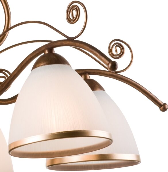 Brilagi - LED Luster na reťazi ANTICO 5xE27/60W/230V bronz patina
