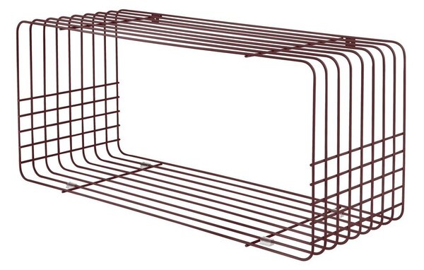 Vínová poschodová kovová polica 70 cm Wire – Mette Ditmer Denmark