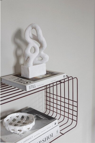 Vínová poschodová kovová polica 70 cm Wire – Mette Ditmer Denmark