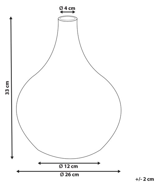 Dekoratívna váza biela terakotová 33 cm ručne vyrobená rustikálny vzor boho dizajn bytové doplnky