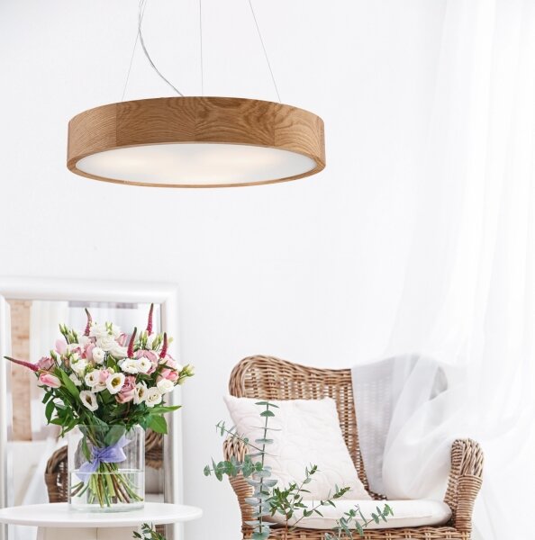 Brilagi - LED Luster na lanku CARVALHO 3xE27/60W/230V dub pr. 47,5 cm