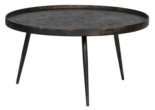 Čierny konferenčný stolík BePureHome Bounds, ø 76 cm