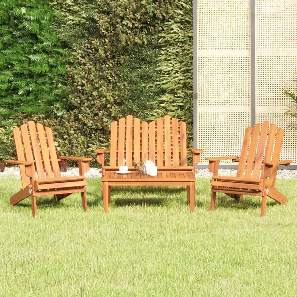 Maison Exclusive - 4-dielna záhradná sedacia súprava Adirondack akáciový masív
