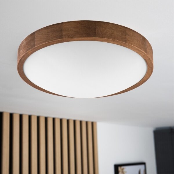Brilagi - LED Stropné svietidlo CARVALHO SLIM 2xE27/60W/230V dub čerešňa pr. 37 cm