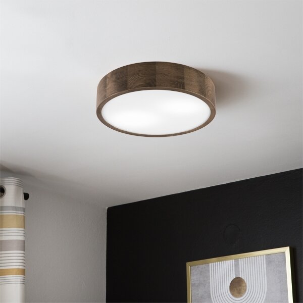 Brilagi - LED Stropné svietidlo CARVALHO 2xE27/60W/230V dub orech pr. 37 cm