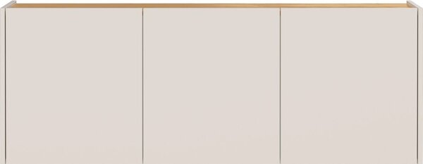 Krémová závesná skrinka v dekore duba 138x52x25 cm Libbiano – Germania