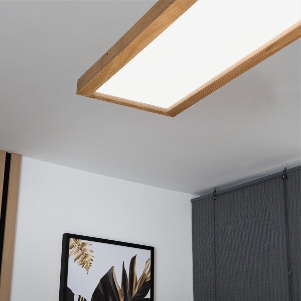 Brilagi - LED Kúpeľňové svietidlo WOODY FRAME LED/40W/230V 120x30 cm IP44 dub