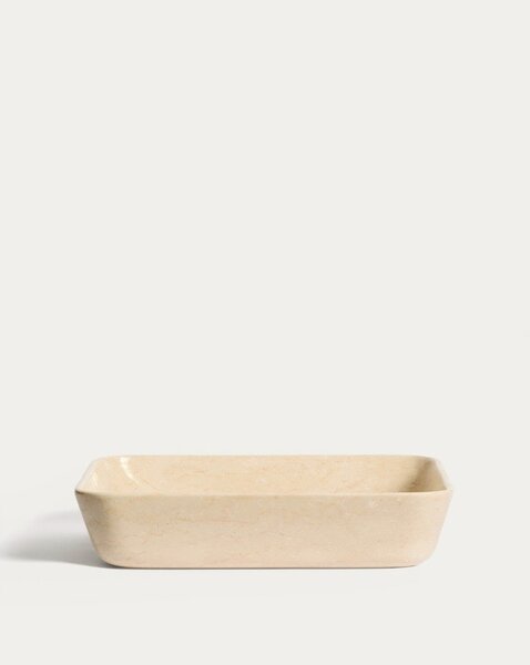 Béžové kamenné umývadlo 55x35 cm Darnen – Kave Home
