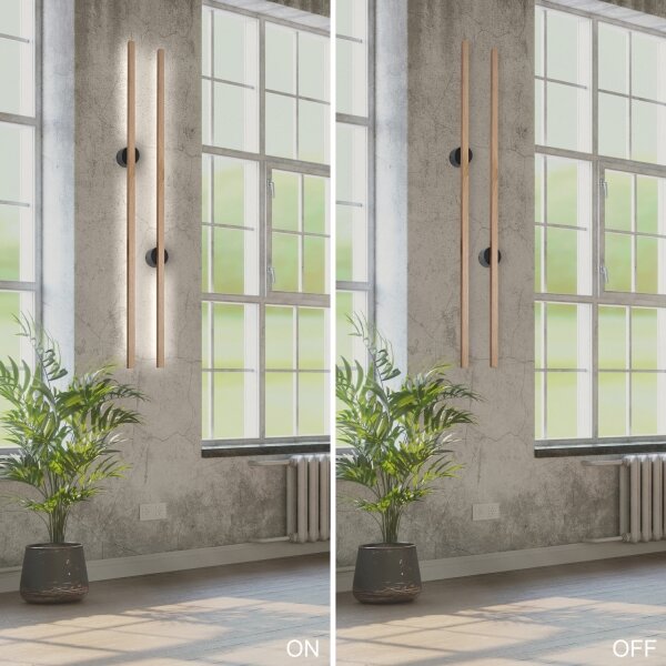 Brilagi - LED Nástenné svietidlo WOODY LINE LED/12W/230V 120 cm dub