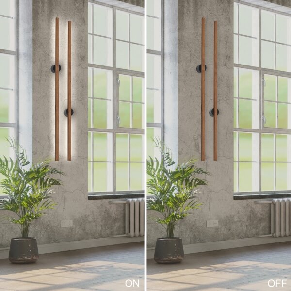 Brilagi - LED Nástenné svietidlo WOODY LINE LED/12W/230V 120 cm dub čerešňa
