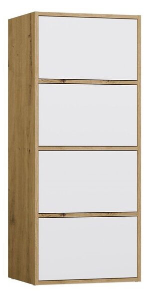 TP Living Komoda Alma 50 cm biela/dub artisan