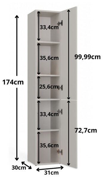 TP Living Kúpeľňová skrinka NEL II kašmír