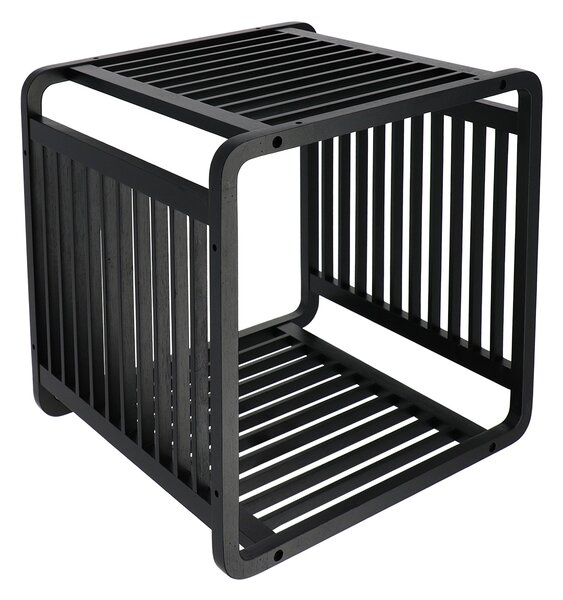 Polička do kúpeľne Cube, čierna