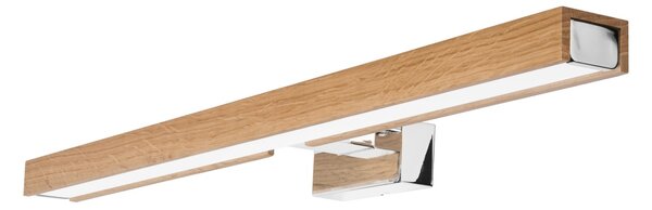 Brilagi-LED Kúpeľňové osvetlenie zrkadla WOODY MIRROR LED/12W/230V IP44 dub/chróm