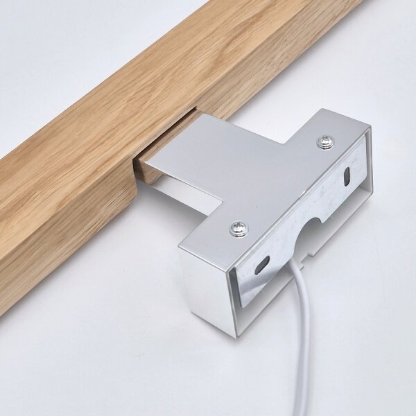 Brilagi-LED Kúpeľňové osvetlenie zrkadla WOODY MIRROR LED/12W/230V IP44 dub/chróm