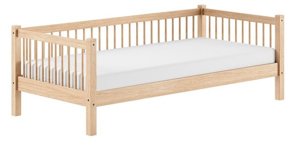 Detská posteľ z bukového dreva s roštom 90x200 cm v prírodnej farbe Forrest – Vipack