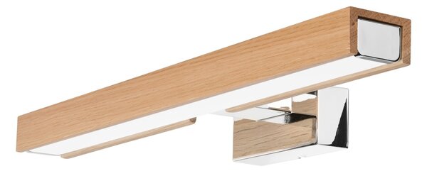 Brilagi-LED Kúpeľňové osvetlenie zrkadla WOODY MIRROR LED/8W/230V IP44 dub/chróm